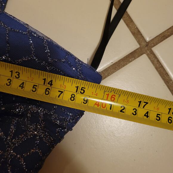 BCX Asymmetric One Shoulder Spakle Ruched Mini Party Cocktail Dress Womens Sz 8 - Picture 7 of 9